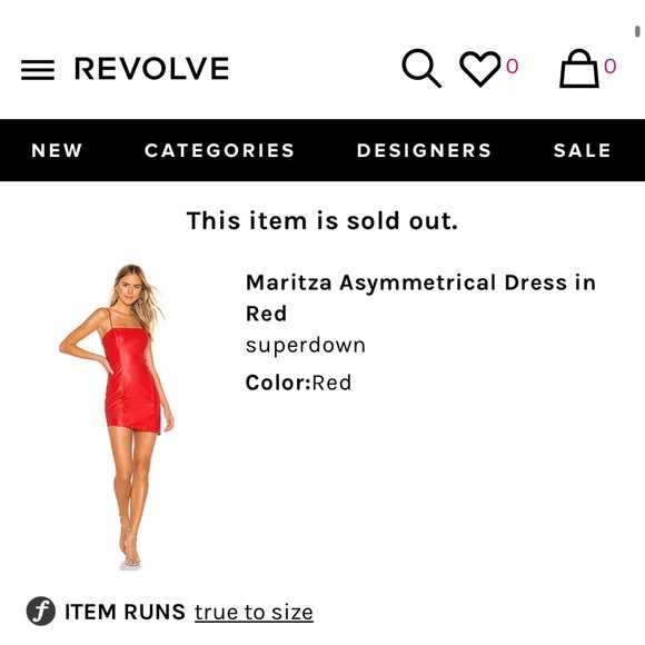 superdown Red Mini Dress - Picture 5 of 5